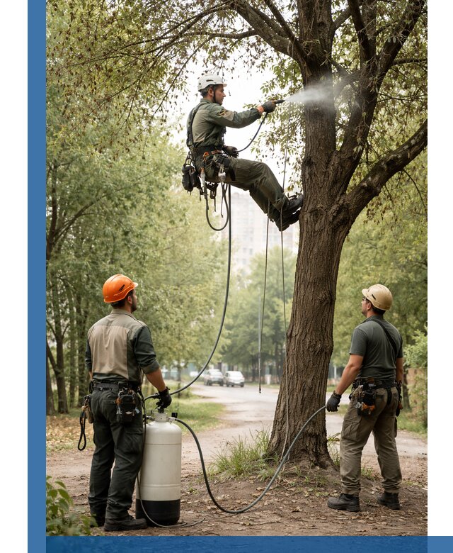 Обработка деревьев от вредителей в Троицке профессиональная защита