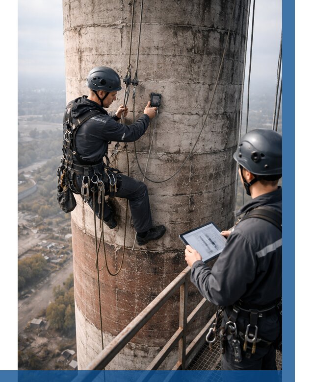 Обследование дымовой трубы в Троицке от 8249 р. | ВЫСОТНИК-Трц