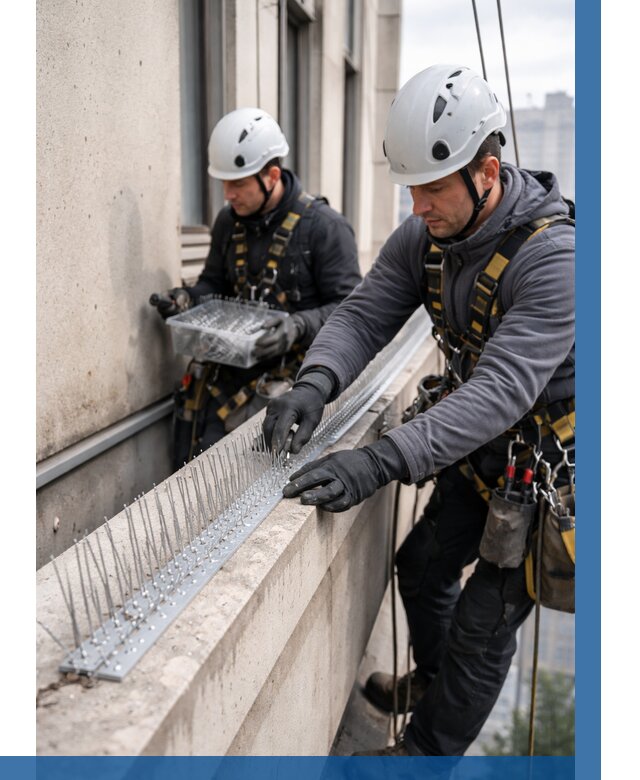 Установка шипов от птиц в Троицке от 876 р. | ВЫСОТНИК-Трц